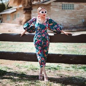 NWT Farm Rio Tropical Birds Jumpsuit S/Small